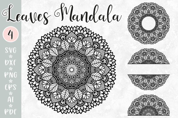 Download Leafy Mandala Intricate SVG Design - Leaf Collection