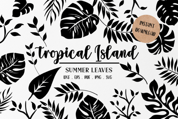 Download Tropical Leaves Svg | Monstera Leaf Svg - Premium Resources