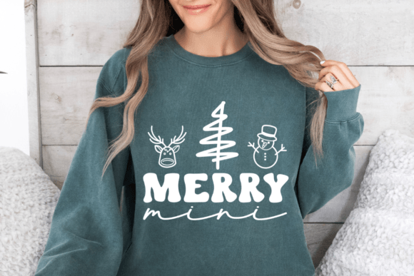 Download Merry Mini SVG, Kids Christmas Shirt SVG - Merry Collection