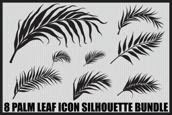 Download Palm Leaf Silhouette Bundle - Leaf Collection