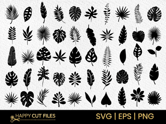 Download Tropical Leave Svg Bundle , Leaf Clipart - Premium Resources